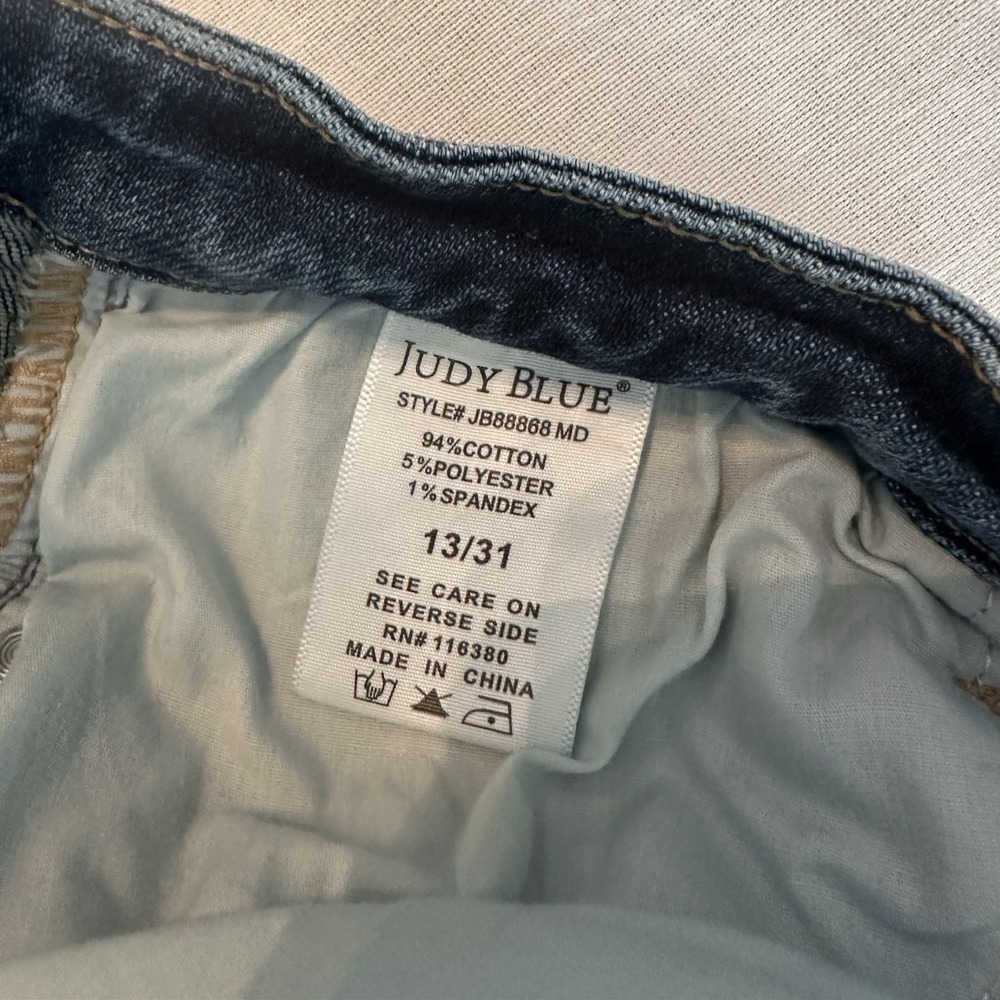 Judy Blue Jeans Womens 13 31 Blue Skinny Fit Stretch Denim Medium Wash Casual - Picture 3 of 9